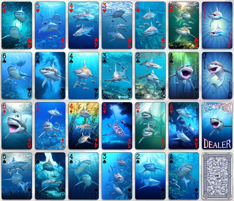Artgame 3D Lenticular Shark Playing Card Deck - Image 3